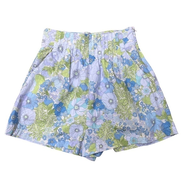 ⚡️Mango floral print high rise cotton shorts - size 2 - Picture 6 of 12